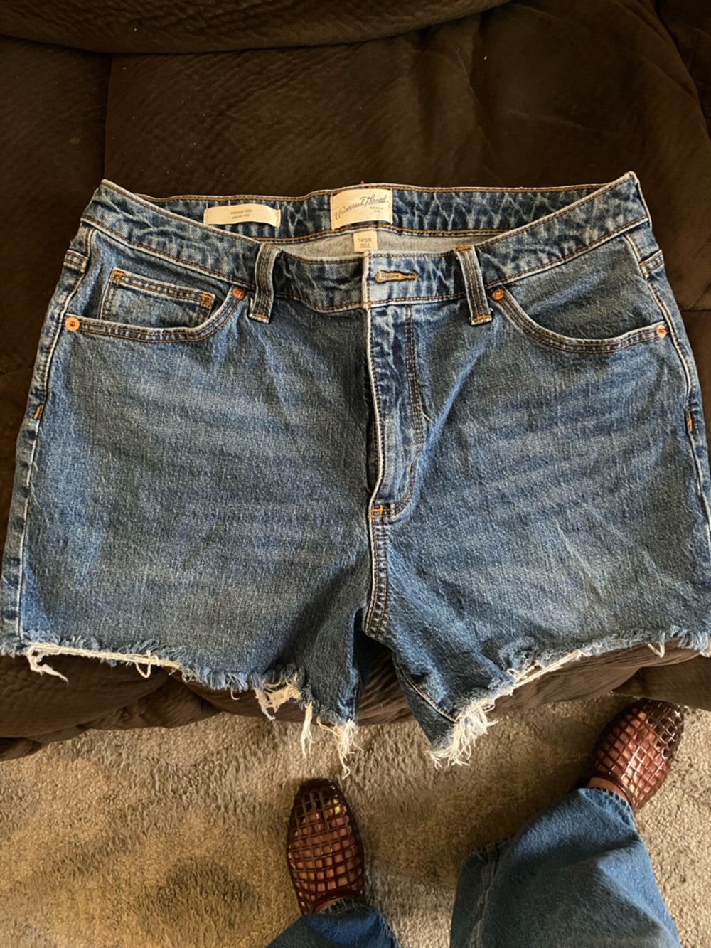 Universal Thread Distressed Blue Denim Cutoff Shorts